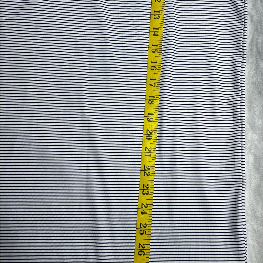 Boston Scott Golf Polo Men’s Golf Shirt Breathable‎ UPF 50 Sm Blue White Stripe - Picture 5 of 8